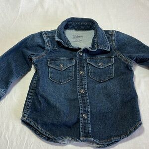 12-18M GAP Jean Button down shirt